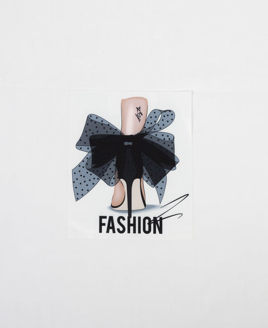 Sew On Motif - "Fashion" Bow Heel