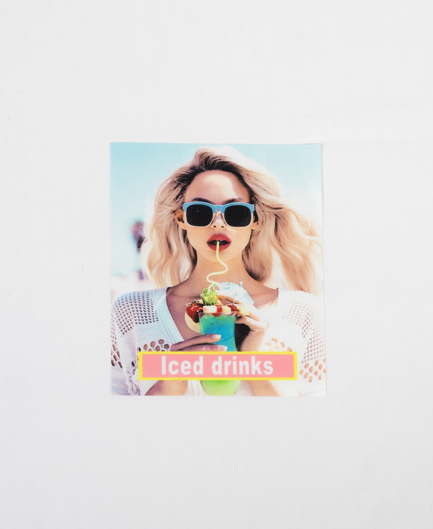 Sew On Motif - "Iced Drinks" Blonde