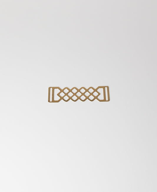 Metal Plate - Gold Diamond Pattern