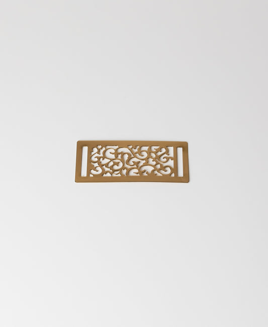 Metal Plate - Gold Swirly Pattern Rectangle
