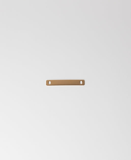 Metal Plate - Gold Rectangle