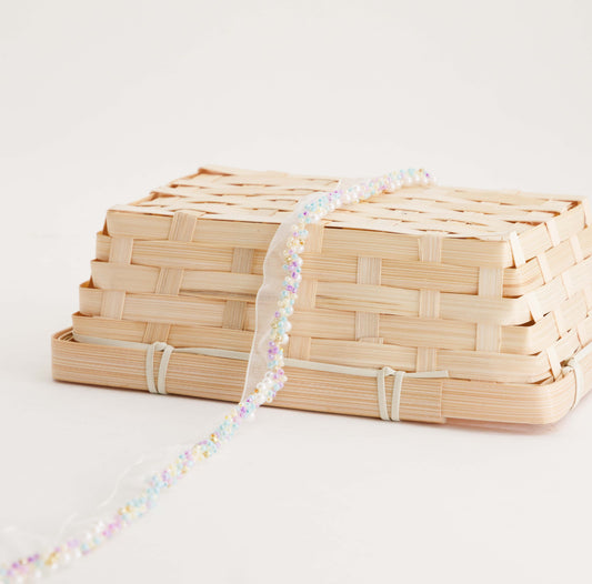 Organza Braid & Pearls (SOLD PER METER)