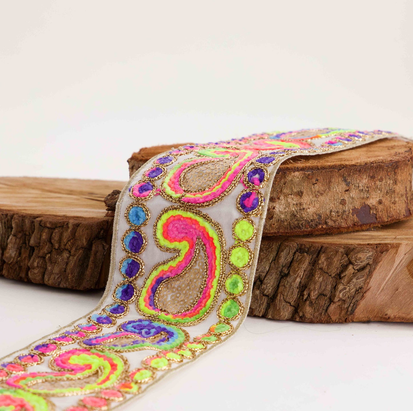 Multi Coloured Fancy Braid  (SOLD PER METER)