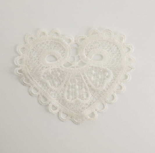 Guipure Heart Motif