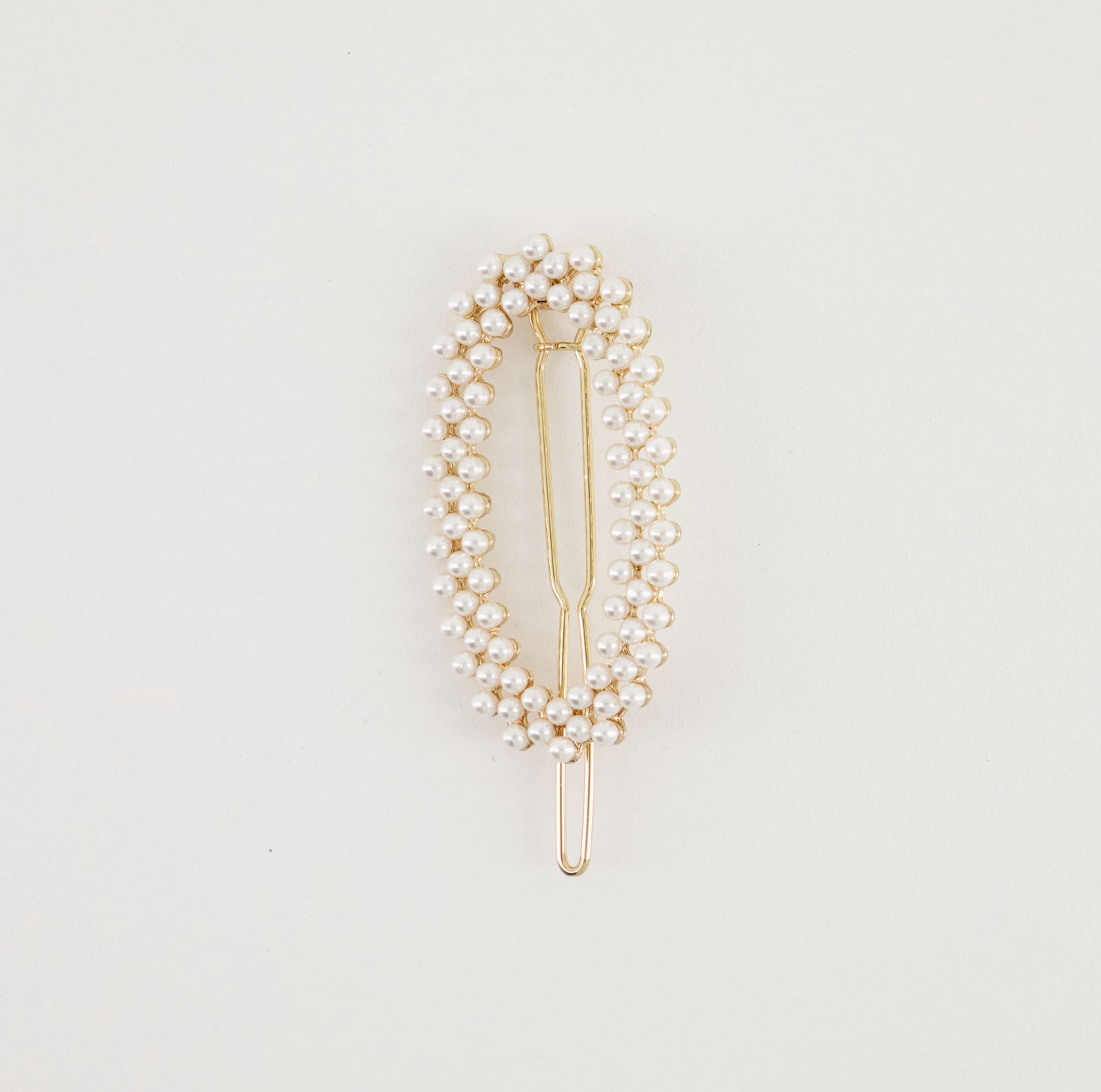 Oval Pearl Hair Clip