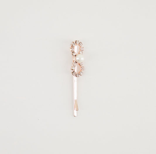 Bow Pearl Hair Clip