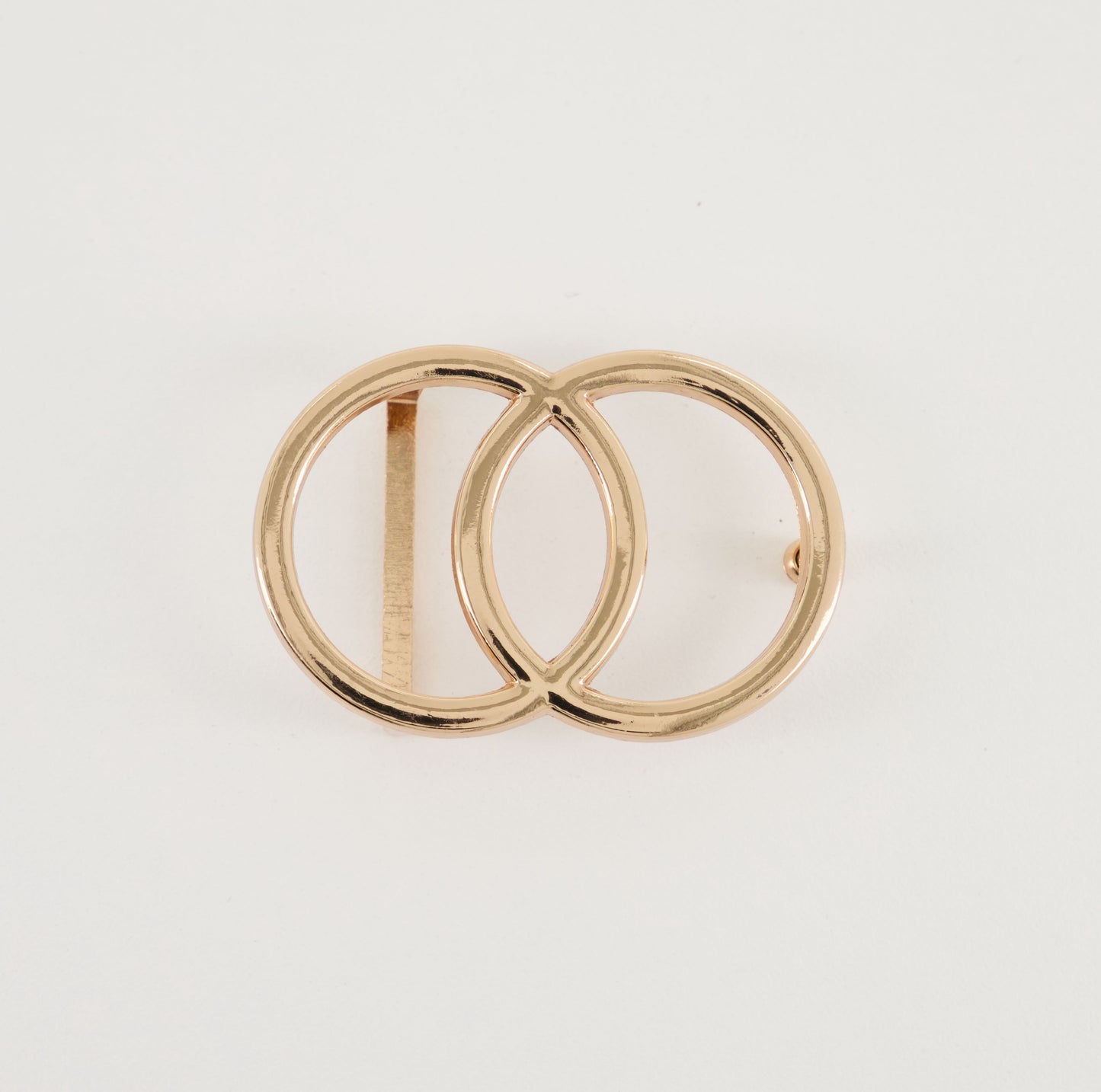 Rose Gold Double O Ring Buckle (30mm)