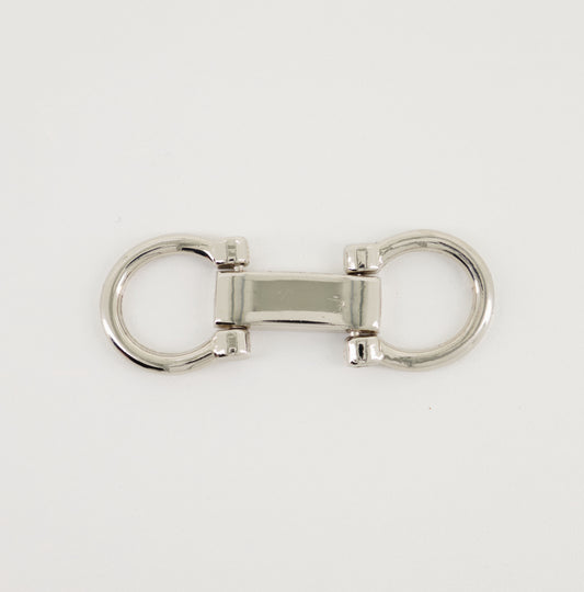 Silver O Ring Metal Interlocking Buckle